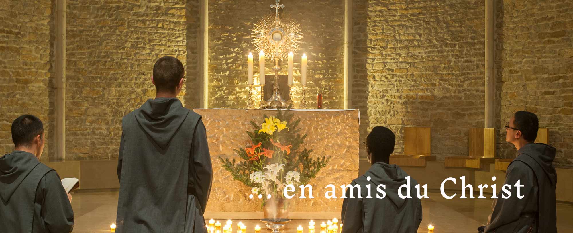 slider_freres-saint_jean_4 À la suite de l'apôtre Jean, vivre ensemble en amis du christ et témoigner de sa lumière et de son amour.