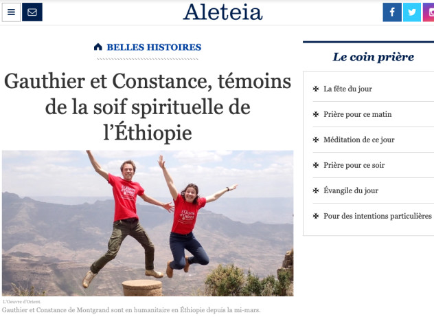 Volontaires de l'Oeuvre d'Orient à Addis-Abeba