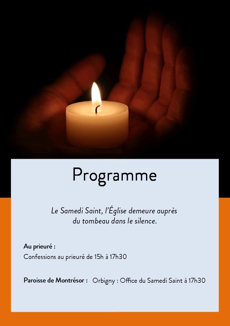 Programme Samedi Saint Programme Samedi Saint