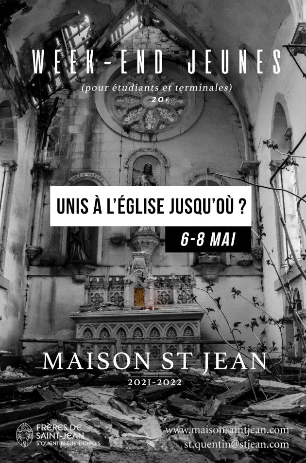 Affiche 6-8 mai Unis à l'Église, jusqu'où, version site