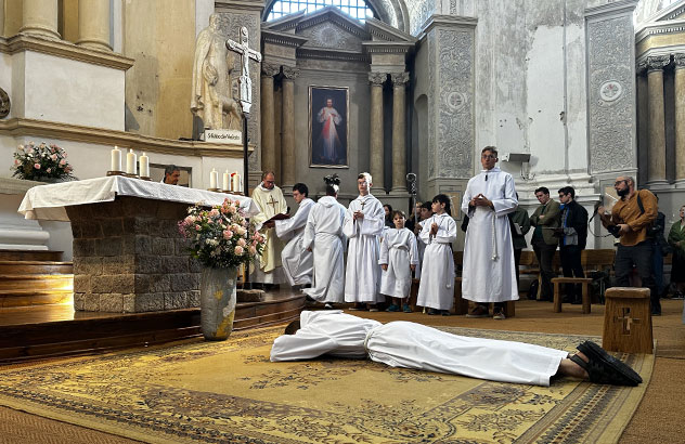Brother Elijas's ordination to the diaconate in Vilnius - Brothers of Saint John