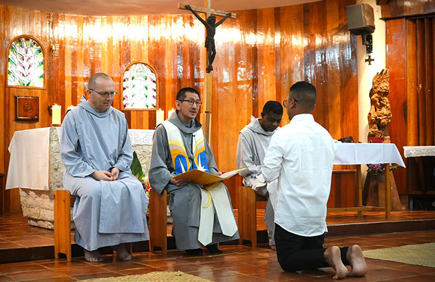 Reception of the Habit for Brother Benedict-Pio for the Province of Asia-Oceania